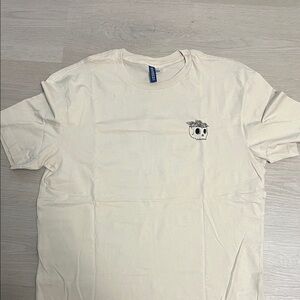 H&M Off-White Skull Graphic Tee